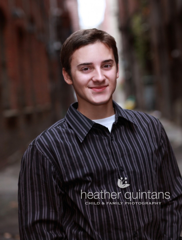 Senior Portrait in Pioneer Square